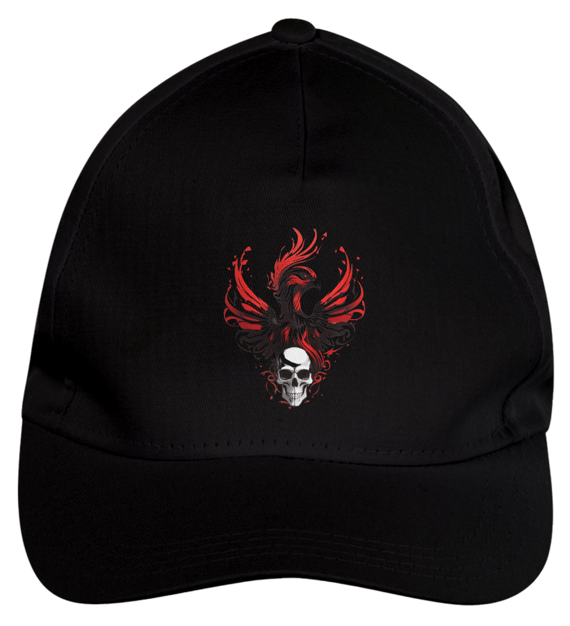 Boné de Brim - Burning Skull