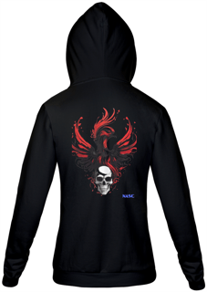 Nome do produto Blusa com Ziper - Burning Skull