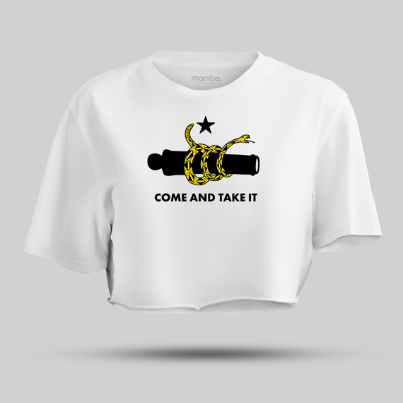 Cropped Militar Come And Take IT Mamba