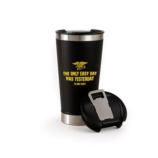 Copo Térmico Militar Navy Seals Mamba Estampa Frente e Verso DTF UV