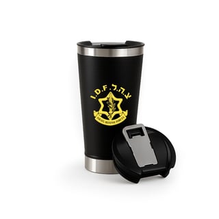 Nome do produtoCopo Térmico Militar Israel Defence IDF Mamba Estampa Frente e Verso DTF UV