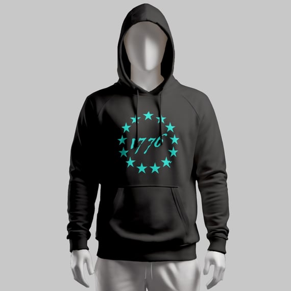 Casaco Militar 1776 Moleton Com Capuz Premium Mamba Extrema Qualidade