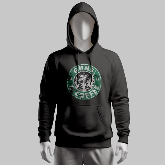  Casaco Militar Guns And Coffee Moleton Com Capuz Premium Mamba Extrema Qualidade