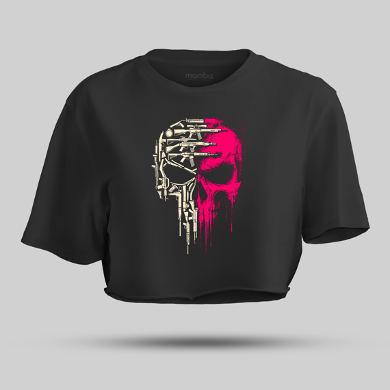 Cropped Militar Punisher Girls Mamba