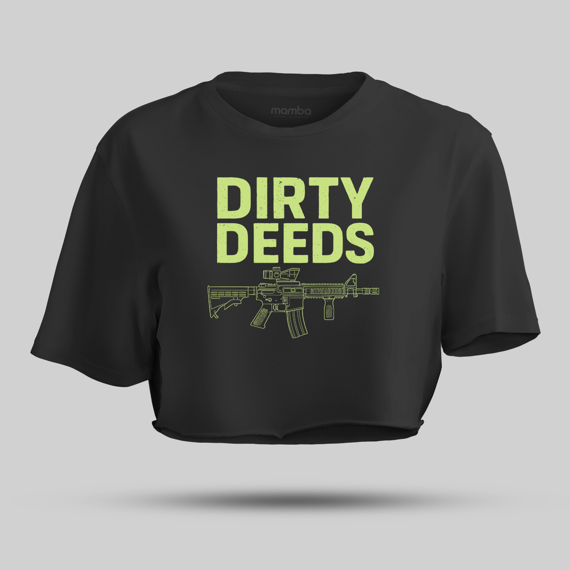Cropped Militar Dirty Deeds Mamba