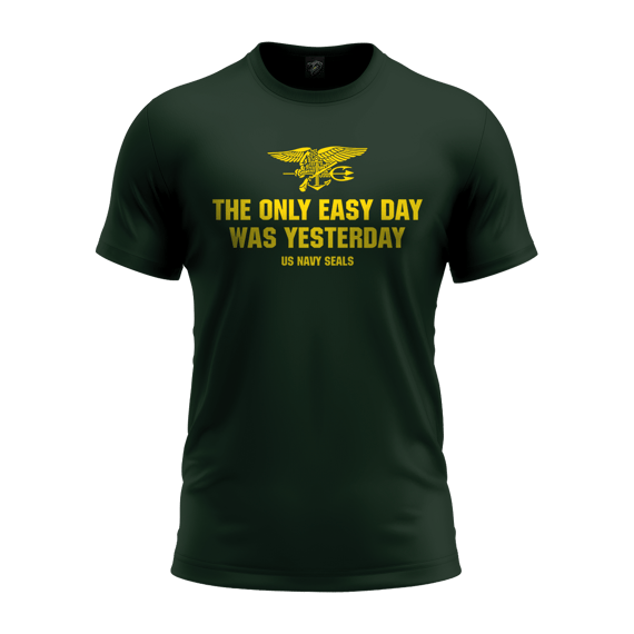 Camiseta Militar Navy Seals The Only Easy Day Mamba