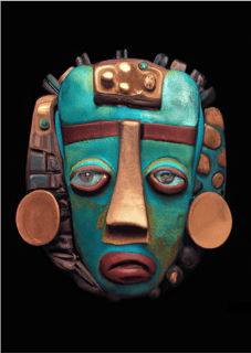 Nome do produto Pôster Digimask 08 - Arte Colecionável - Arte Generativa - Tamanho A4 - Sem Moldura - Orientação Retrato - Fine.