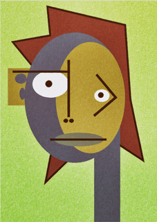 Nome do produto Pôster Cubiface 13 - Arte Colecionável - Tamanho A4 - Sem Moldura - Orientação Retrato - Fine Art