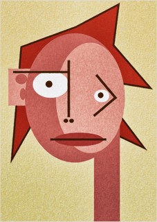 Nome do produto Pôster Cubiface 14 - Arte Colecionável - Tamanho A4 - Sem Moldura - Orientação Retrato - Fine Art