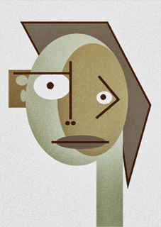 Nome do produto Pôster Cubiface 16 - Arte Colecionável - Tamanho A4 - Sem Moldura - Orientação Retrato - Fine Art