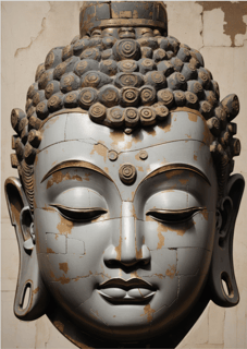 Nome do produto Pôster 3D - Buda 01 - Yoga - Meditação - Sem Moldura - Orientação Retrato - Tamanhos: A0, A1, A2 e A3 - Fine Art 