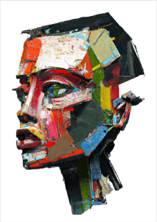 Nome do produto Pôster Pintura Digital - Cabeza 02 - Sem Moldura - Orientação Retrato - Tamanhos: A0, A1 e A2 - Fine Art