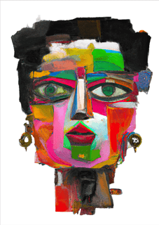 Nome do produto Pôster Pintura Digital - Cabeza 03 - Sem Moldura - Orientação Retrato - Tamanhos: A0, A1 e A2 - Fine Art