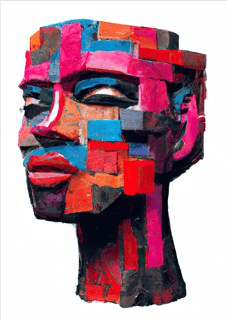 Nome do produto Pôster Pintura Digital - Cabeza 04 - Sem Moldura - Orientação Retrato - Tamanhos: A0, A1 e A2 - Fine Art
