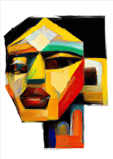Nome do produto Pôster Pintura Digital - Cabeza 14 - Sem Moldura - Orientação Retrato - Tamanhos: A0, A1 e A2 - Fine Art