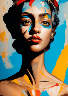 Nome do produto Pôster Pintura Digital - Fusion 01 - Koz Palma - Sem Moldura - Orientação Retrato - Tamanhos: A0, A1 e A2 - Fine Art 