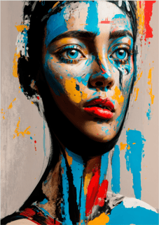 Nome do produto Pôster Pintura Digital - Fusion 20 - Koz Palma - Sem Moldura - Orientação Retrato - Tamanhos: A0, A1 e A2 - Fine Art