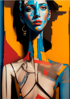 Nome do produto Pôster Pintura Digital - Fusion 25 - Koz Palma - Sem Moldura - Orientação Retrato - Tamanhos: A0, A1 e A2 - Fine Art