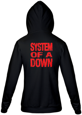 Nome do produto  Blusão Moleton System of a down Red