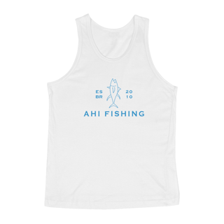 Nome do produto CAMISA REGATA - LOGO AHI AZUL