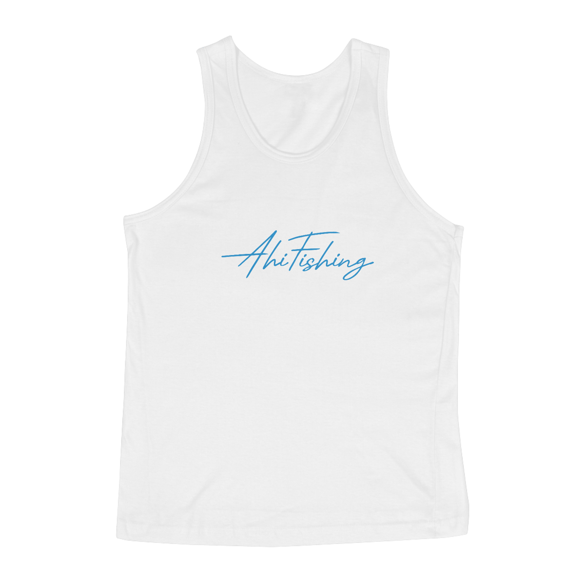 Nome do produto: CAMISA REGATA - ASSINATURA AHI AZUL