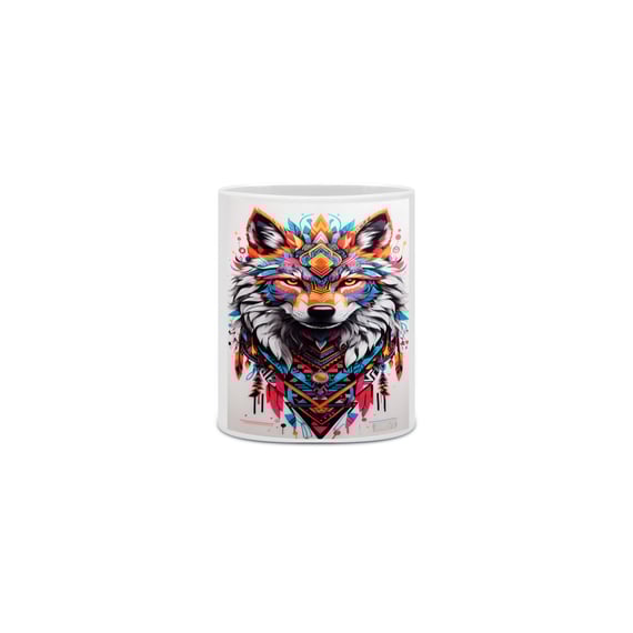 caneca lobo tribo