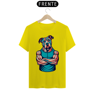 Nome do produto Camiseta estampa Pit Bull maromba - Coleção Dog Lovers 