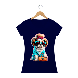 Nome do produto Baby long estampa Shih-tzu - Coleção Dog Lovers 