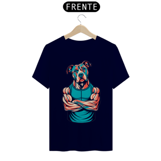 Nome do produto Camiseta estampa Pit Bull maromba - Coleção Dog Lovers 