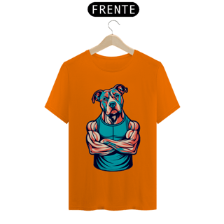 Nome do produto Camiseta estampa Pit Bull maromba - Coleção Dog Lovers 