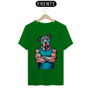 Nome do produto Camiseta estampa Pit Bull maromba - Coleção Dog Lovers 