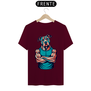 Nome do produto Camiseta estampa Pit Bull maromba - Coleção Dog Lovers 