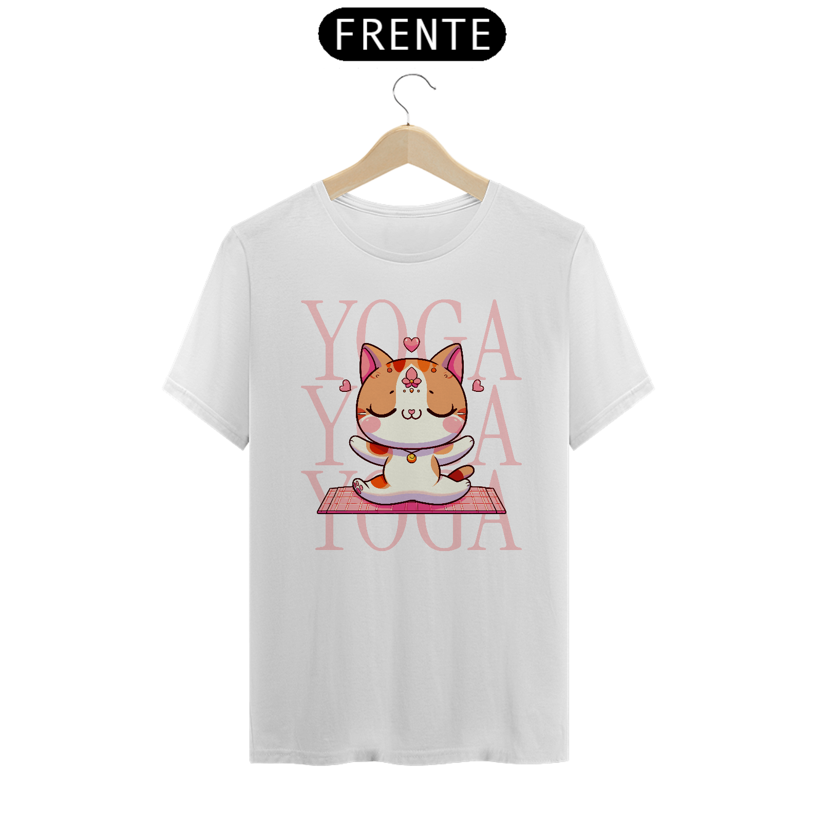 CAMISETA YOGA FELINO