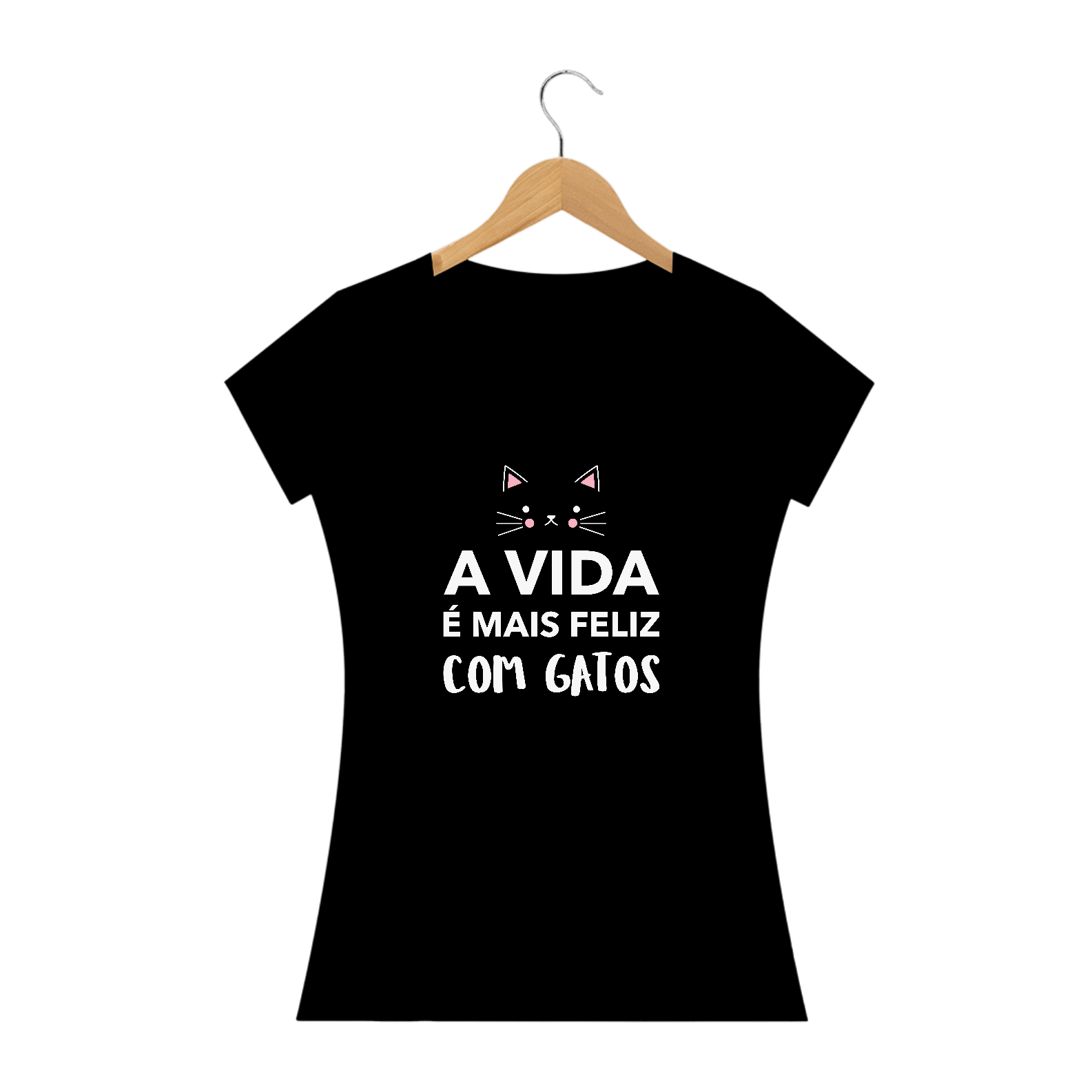 BABY LONG VIDA FELIZ COM GATOS (WHITE)