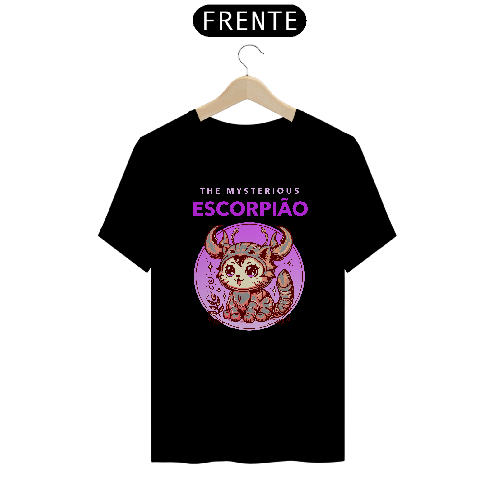 CAMISETA GATO SIGNO ESCORPIÃO