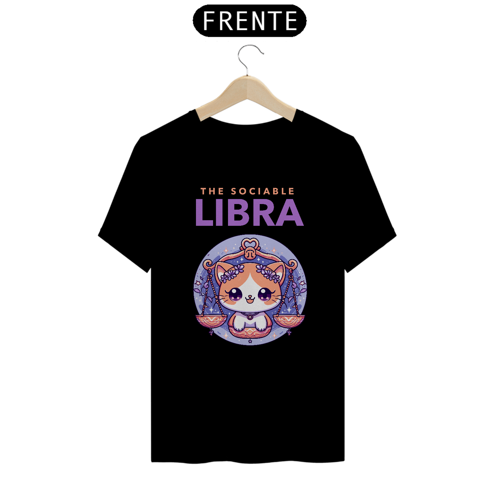 CAMISETA GATO SIGNO LIBRA