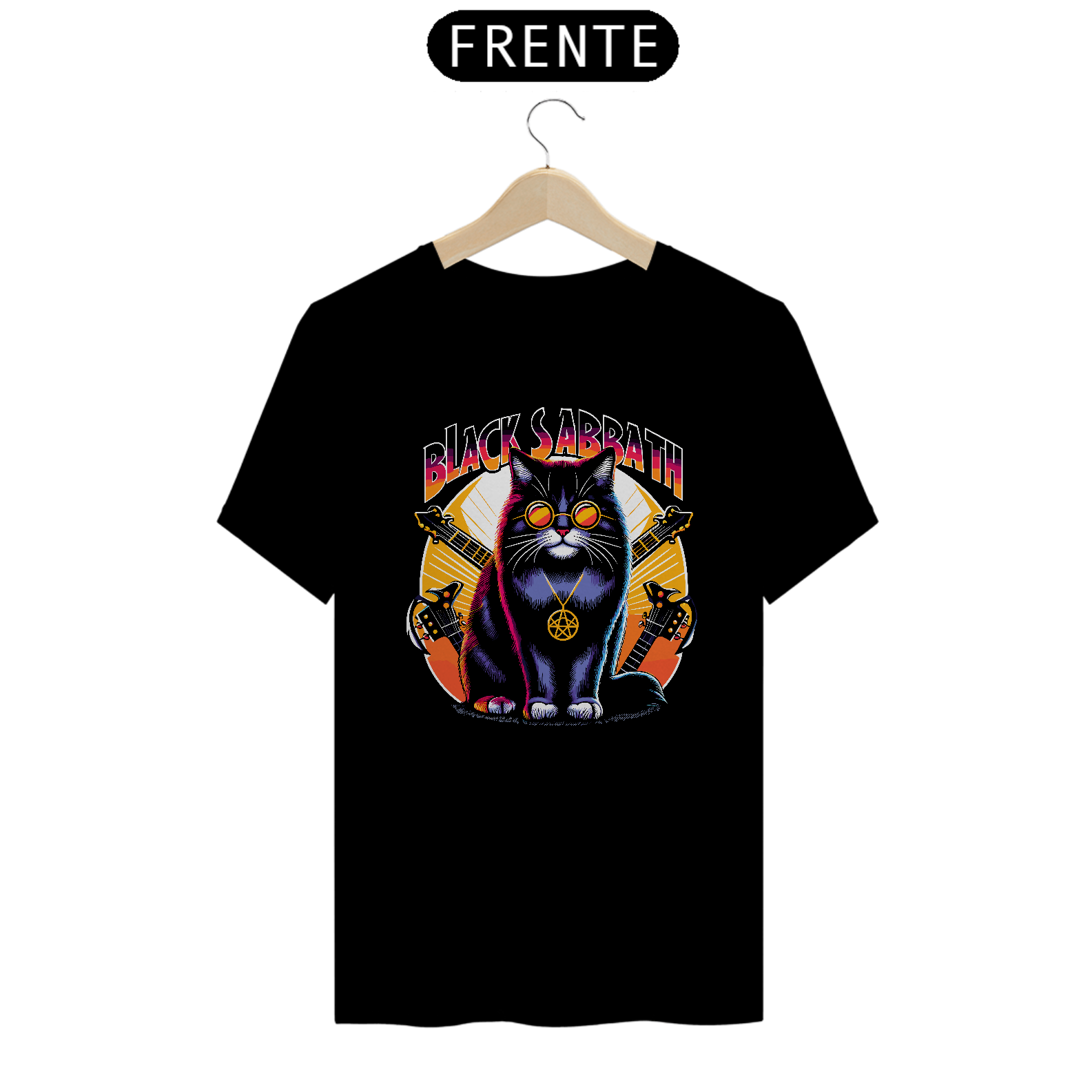 CAMISETA BLACK SABBATH CAT