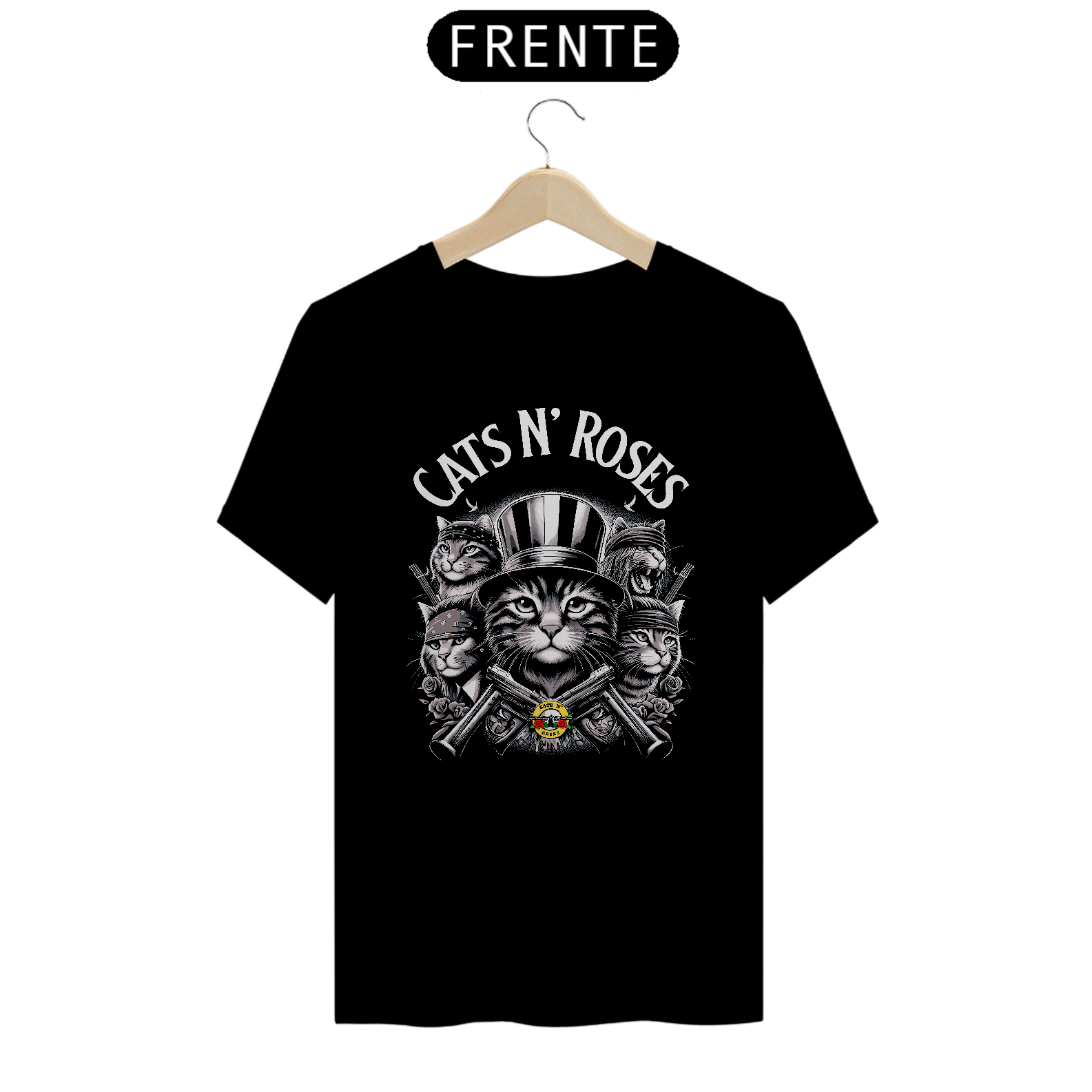 CAMISETA CATS N' ROSES