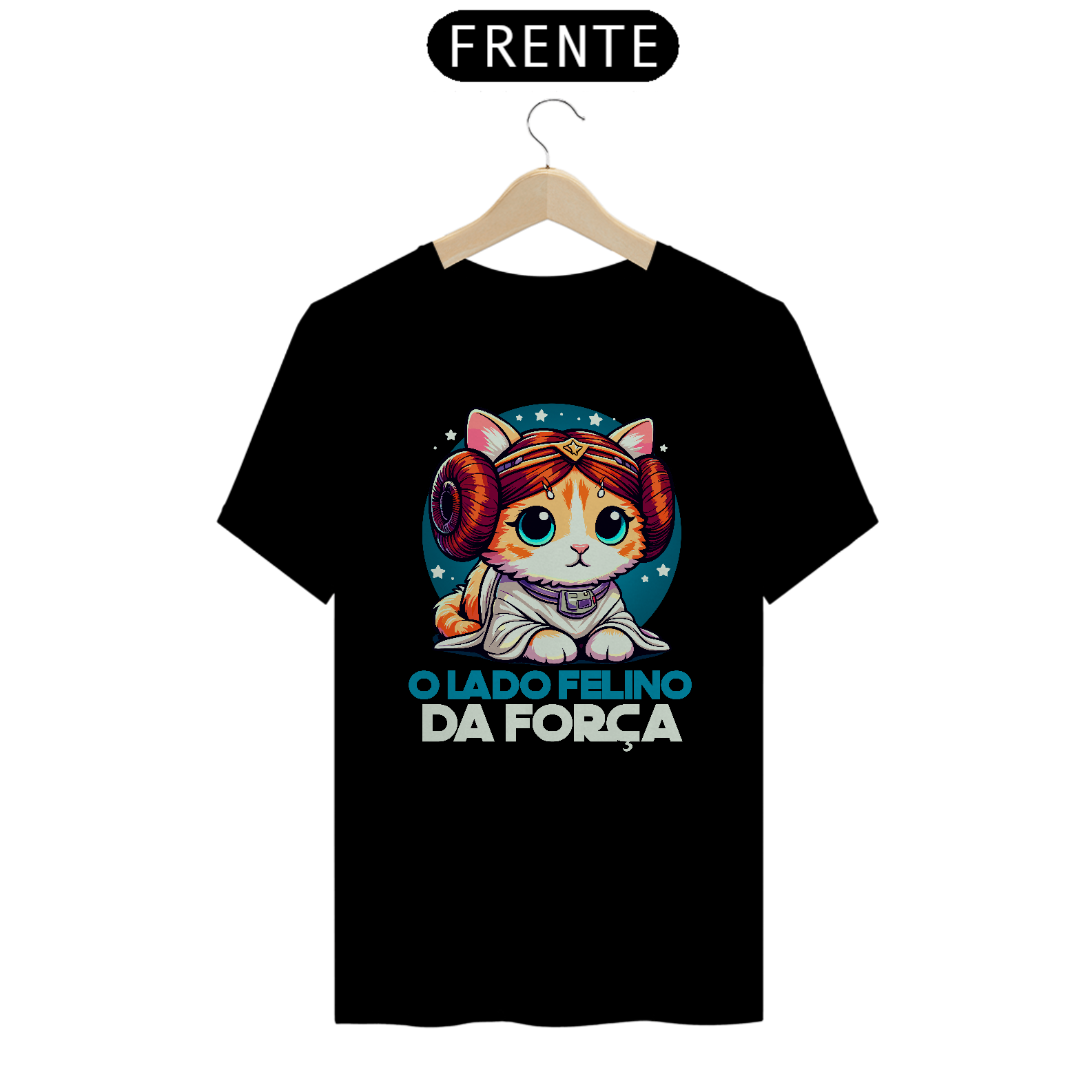 CAMISETA O LADO FELINO DA FORÇA