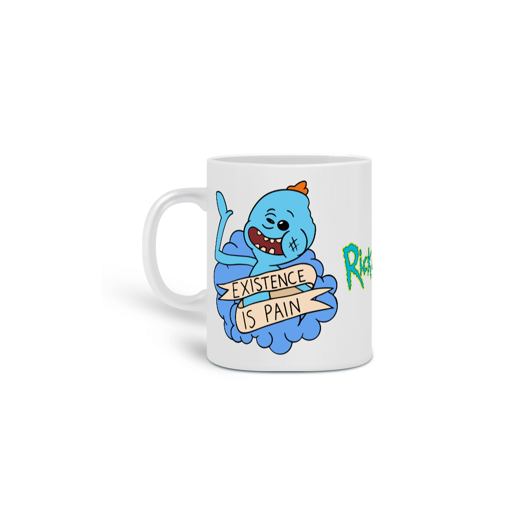 CANECA RICK AND MORTY - EXISTENCE IS PAIN