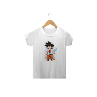 Nome do produto camiseta infantil cartoon dog goku
