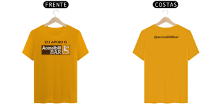 Nome do produto Camiseta - Eu Apoio o AcessibiliBAR (Clara)