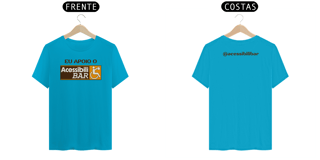 Nome do produto Camiseta - Eu Apoio o AcessibiliBAR (Clara)