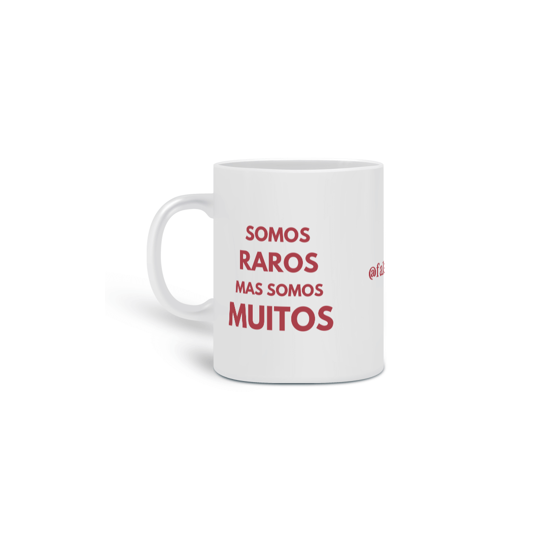 CANECA VERMELHA - SOMOS RAROS