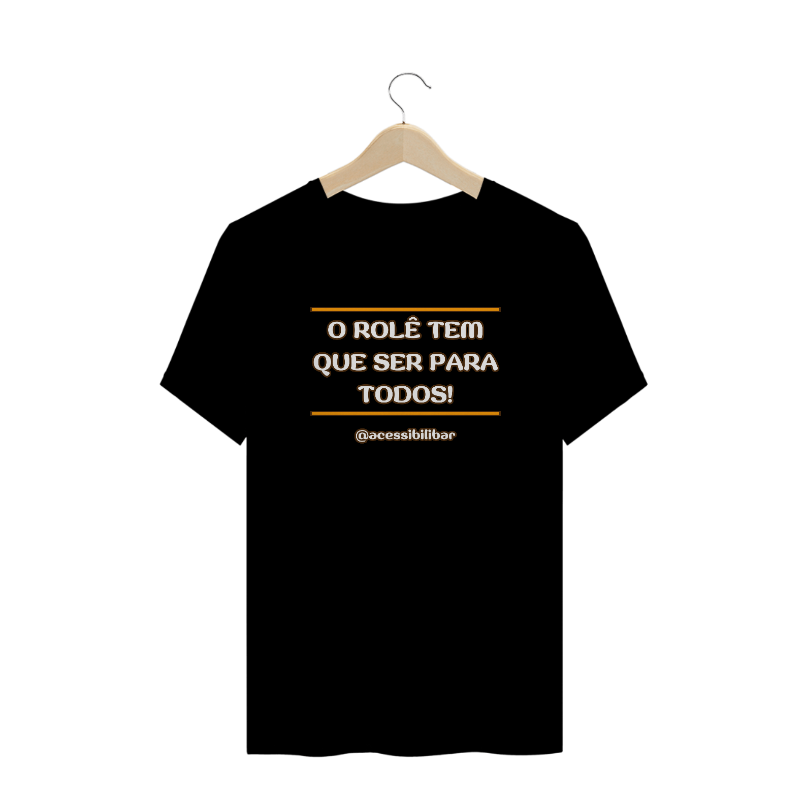 Camiseta plus size - O Rolê tem que ser para todos!
