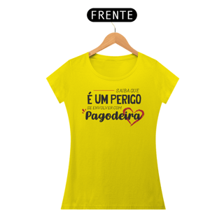 Nome do produto Baby Look Pagodeira (escrita preta)