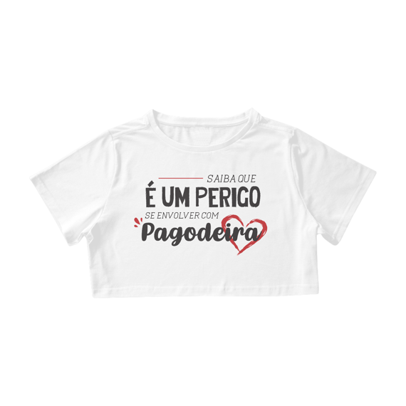 Blusa Cropped Pagodeira Branca