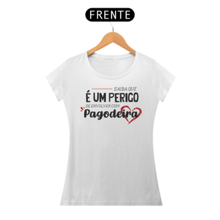 Nome do produto Baby Look Pagodeira (escrita preta)