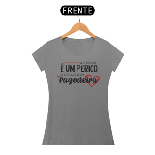 Nome do produto Baby Look Pagodeira (escrita preta)