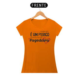 Nome do produto Baby Look Pagodeira (escrita preta)